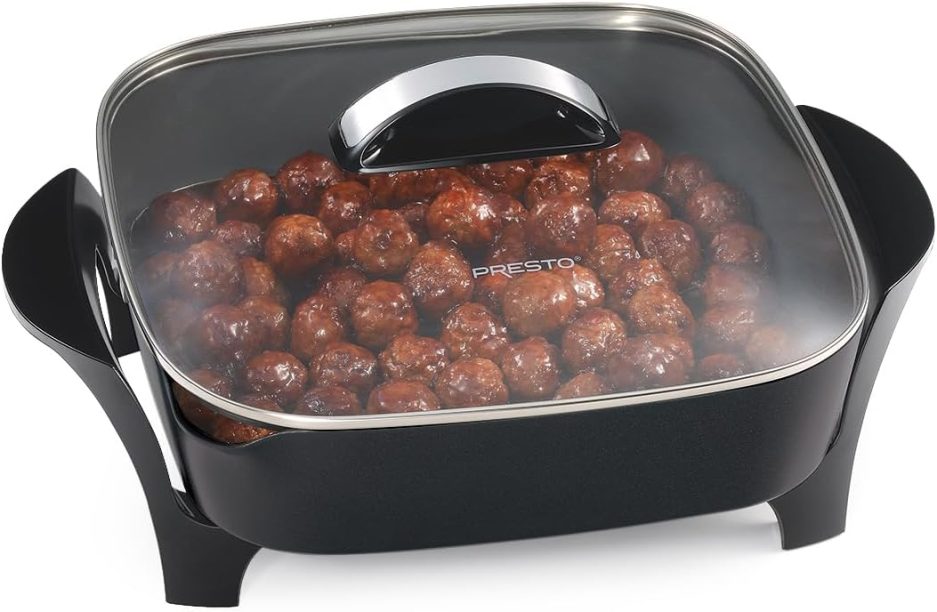 Presto 07117 12" Electric Skillet with glass cover - Image 3