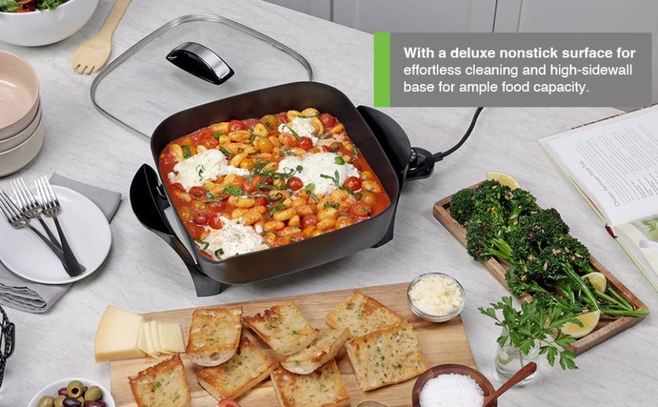 Presto 07117 12" Electric Skillet with glass cover - Image 7